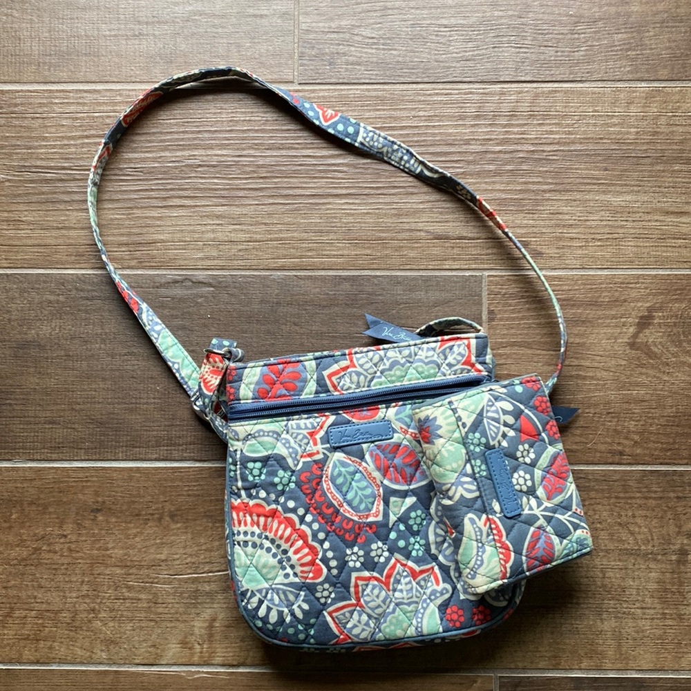Vera Bradley Nomadic floral small crossbody and wallet.
